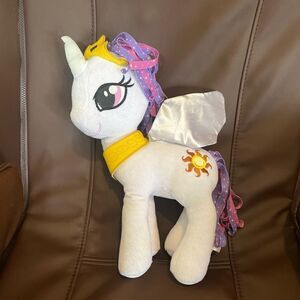 2016 HASBRO My Little Pony PRINCESS CELESTIA 12” Plush w/ FLUTTERING WINGS